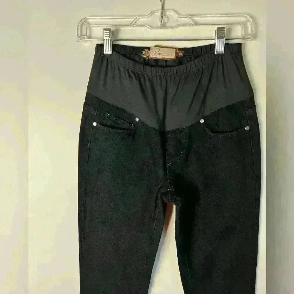 Paige Blue Heights Skinny Maternity Jeans - Picture 2 of 7